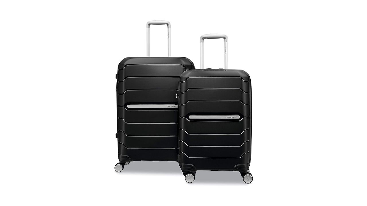 A photo of two Samsonite Freeform suitcases