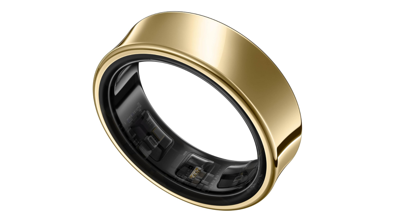 Samsung Galaxy Smart Ring with a gold finish.