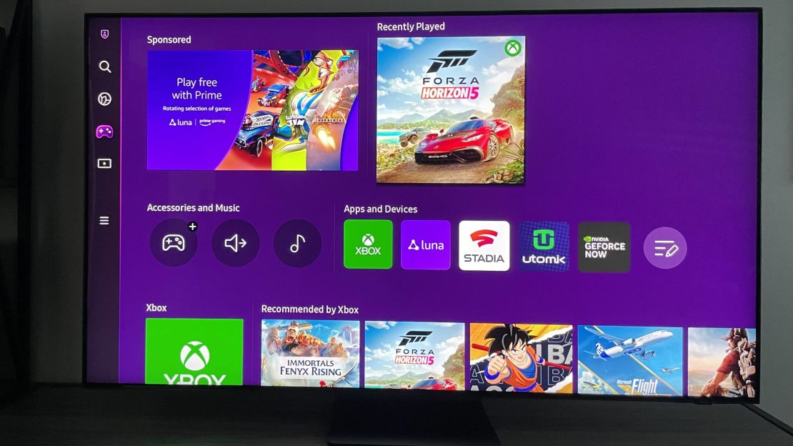 Samsung's 2021 smart TVs are getting Xbox Cloud Gaming and GeForce