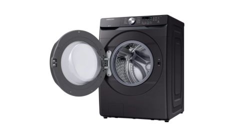 Samsung black stainless steel stackable electric washer or dryer 
