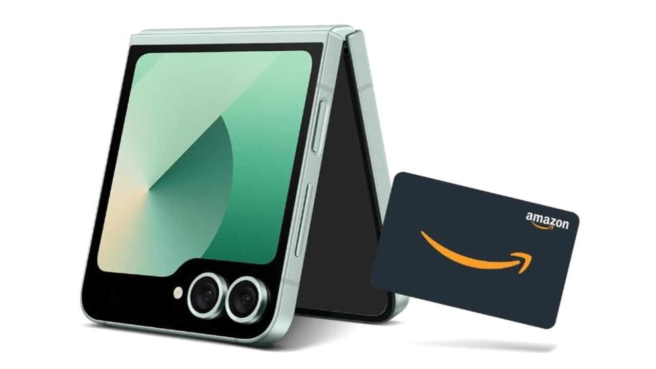 samsung z flip 6 and amazon card.jpg