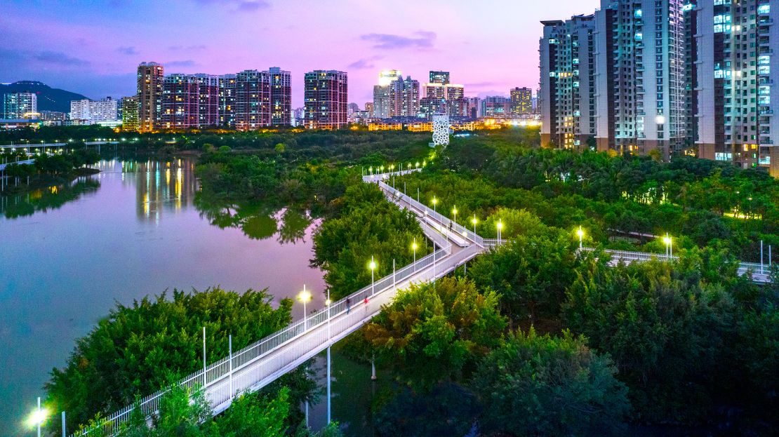 The Dong'an Wetland Park, another Turescape project in Sanya.