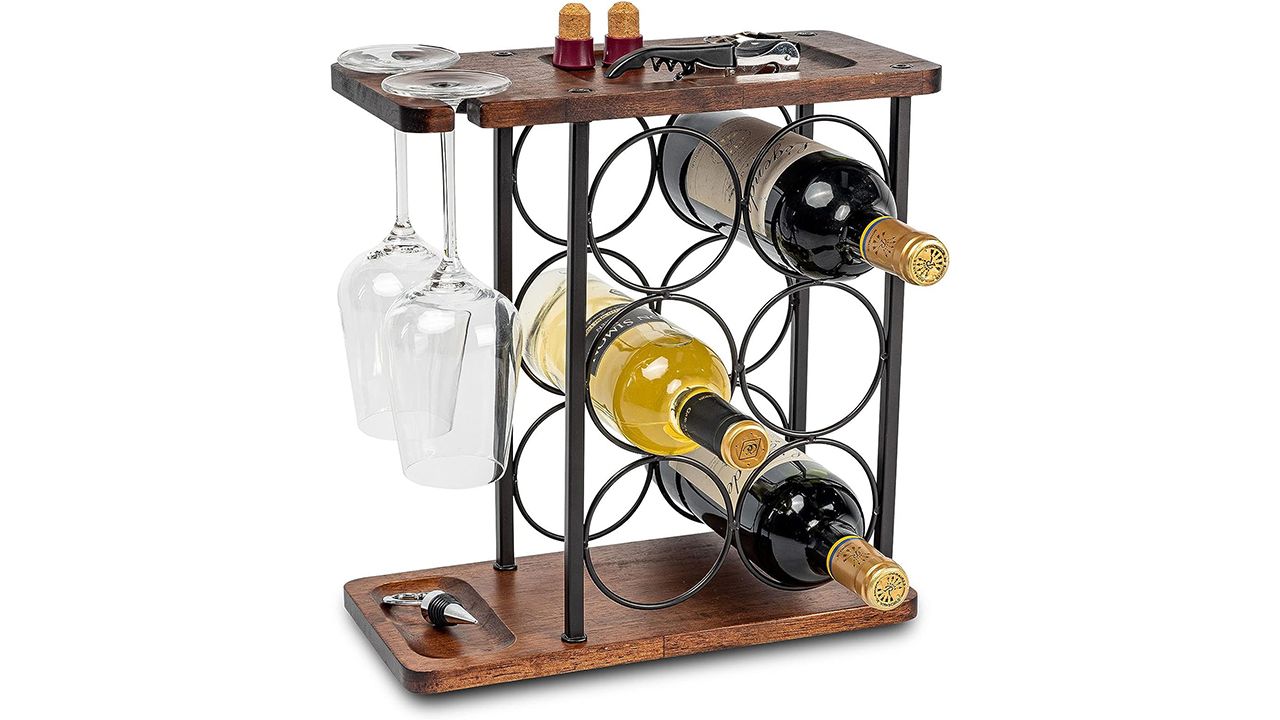 A photo of the SASIDO Countertop Wine Rack