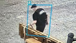 A surveillance image appears to show Grant Hardin escaping from the North Central Unit prison in Calico Rock, Arkansas.