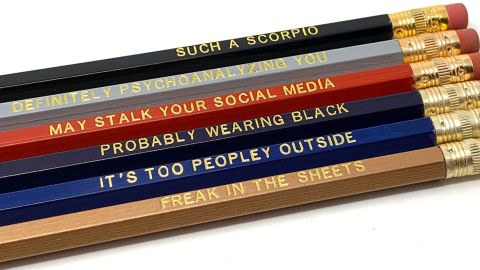 ThePoshShopCo Funny Astrological Scorpio Pencil Set