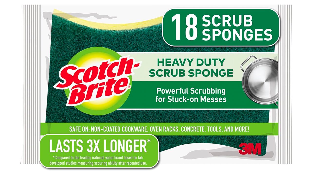 18-pack of scotch-brite heavy-duty sponges