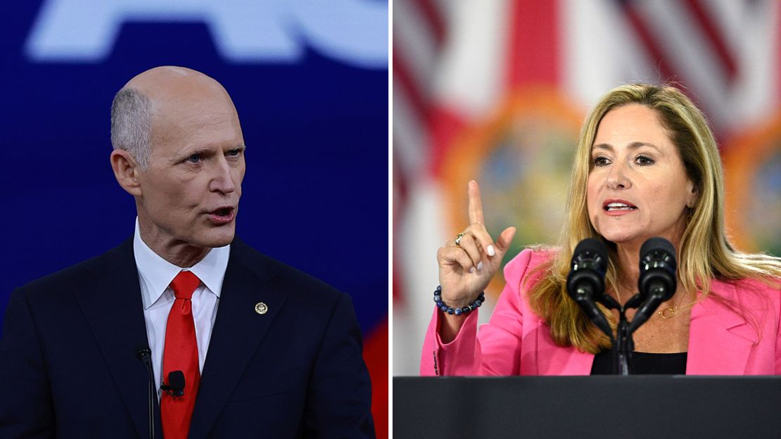 Florida Sen. Rick Scott and former Florida Rep. Debbie Mucarsel-Powell