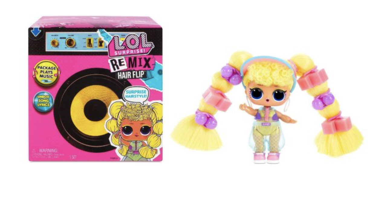 L.O.L. Surprise! Remix Hair Flip Tots With Hair Reveal & Music Mini Figurine