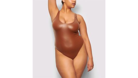 Wet Jersey Tank Bodysuit