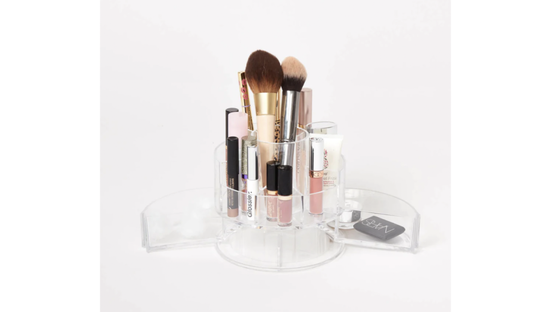 ??Clear Round Beauty Organizer