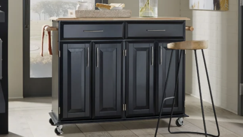 Charlton Home Hamilton Wide Rolling Kitchen Cart