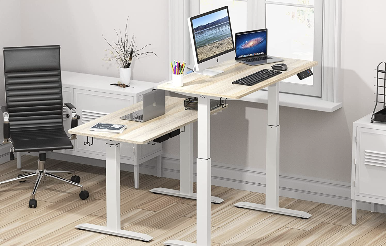 SHW Electric Height-Adjustable Standing Desk sale | CNN Underscored