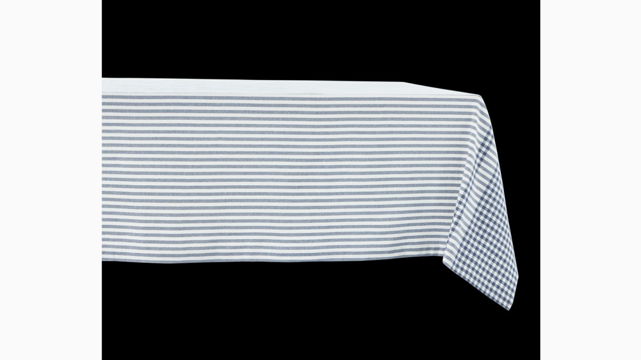 Gingham Rectangular Woven Tablecloth