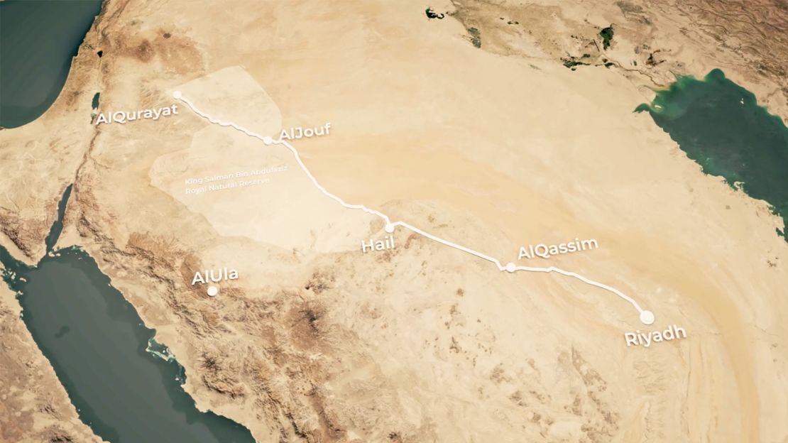 The kilometer route will extend across Saudi Arabia’s stunning desert landscapes, along with the city of Hail.