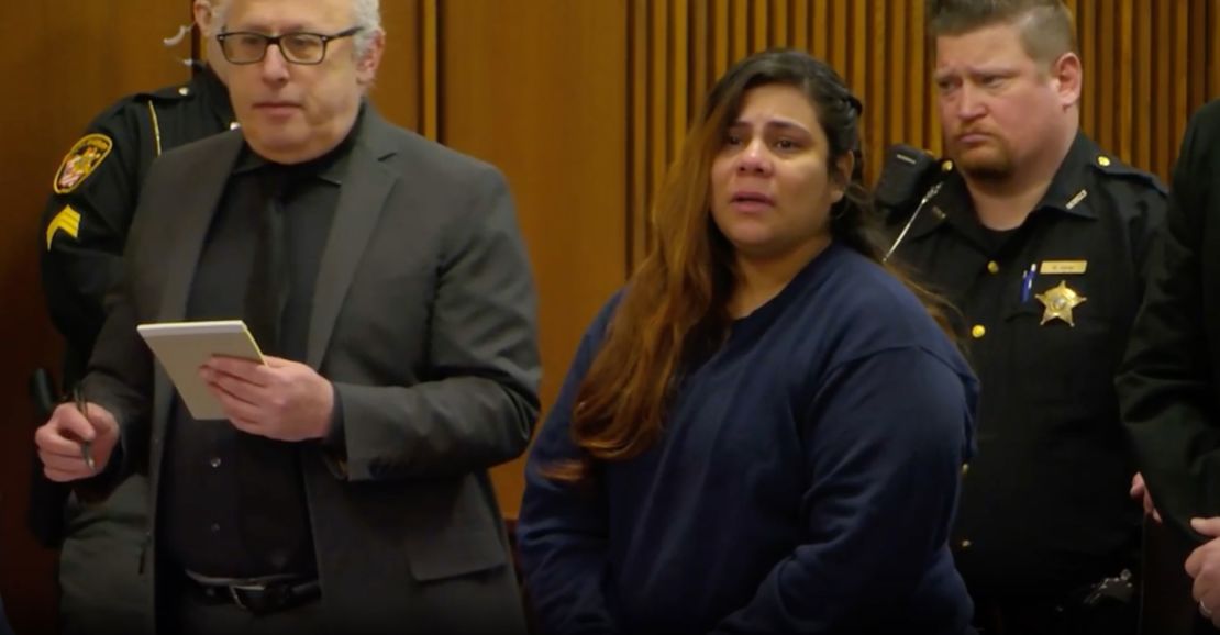 Kristel Candelario vacationed in Puerto Rico and Detroit while her 16-month old was alone in a playpen for 10 days. She was sentenced Monday to life in prison.