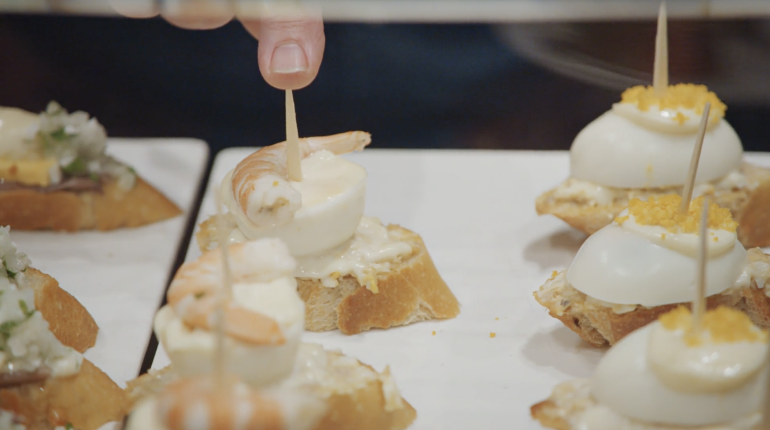 Pinxtos are the Basque Country tradition of elaborate bar snacks, meant to be enjoyed in a bite or two.