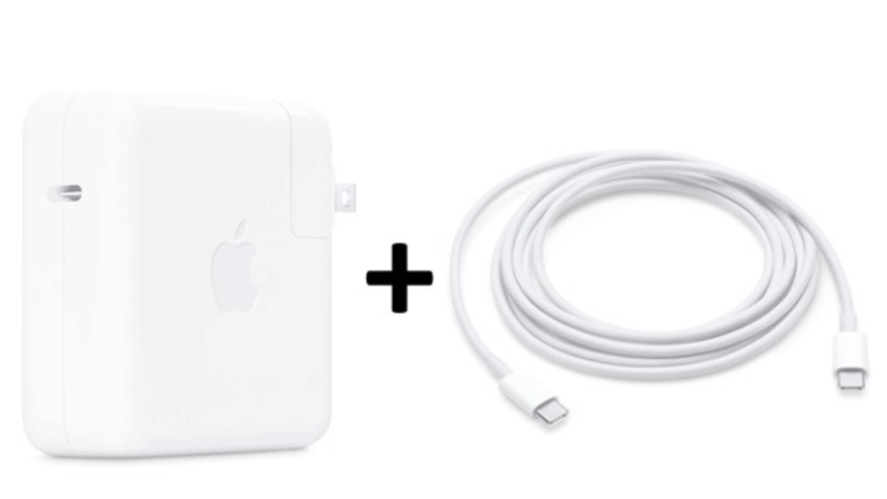 (Set) Apple 61W USB-C Power Adapter & Apple USB-C Charging Cable (2M)