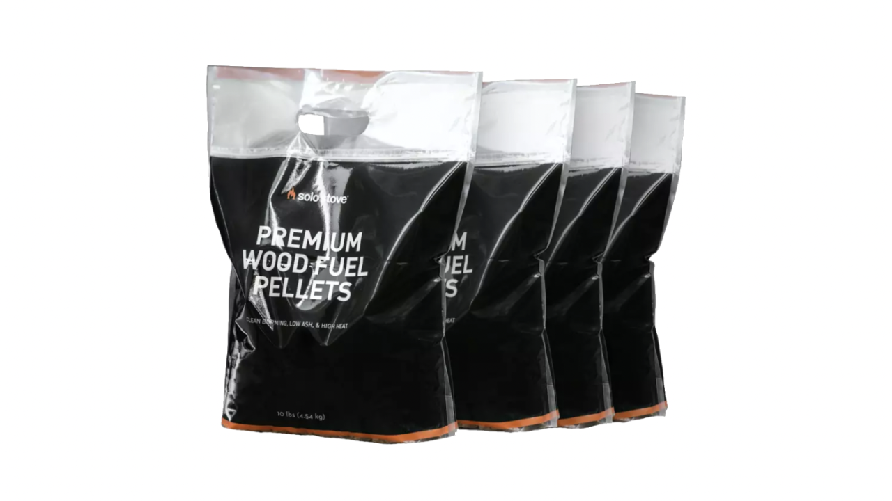 Premium Wood Fuel Pellets (4-Pack)