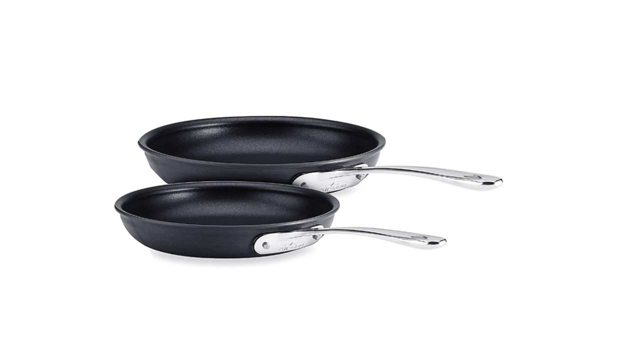 All-Clad HA1 Hard Anodized Nonstick Fry Pan Cookware Set, 2-Piece