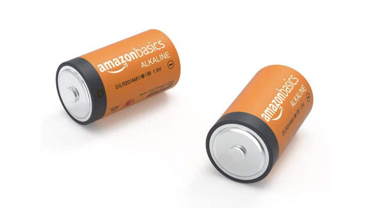 Amazon Basics 12-Pack D Cell Alkaline Batteries