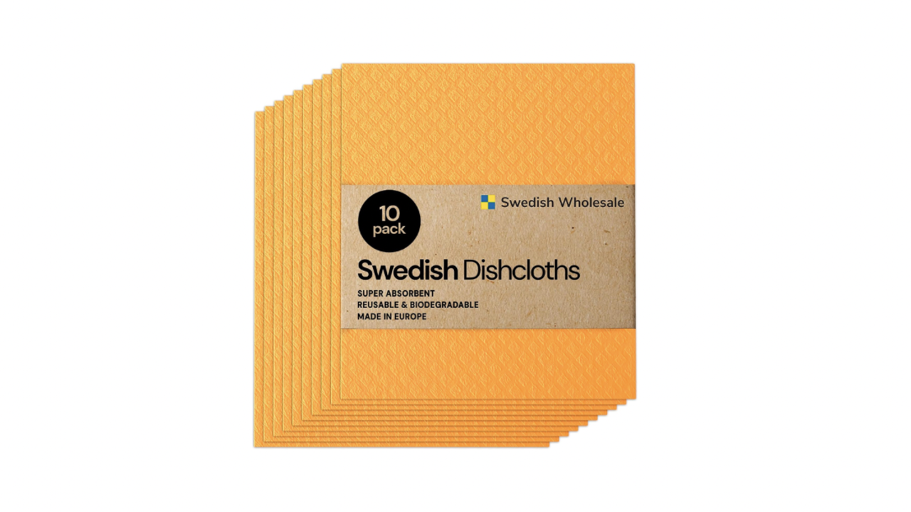 Swedish Wholesale Swedish Dish Cloths - 10 Pack Reusable, Purple 
