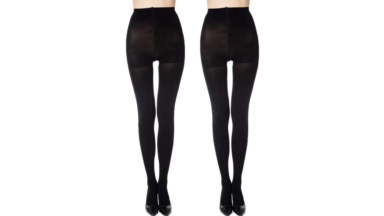 Hanes Premium Women's 2pk Ultra Sheer Run Resist Pantyhose - Black S