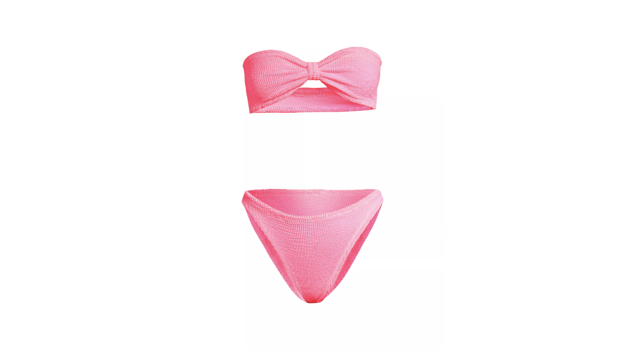 Hunza G Jean Bikini pink swimsuit