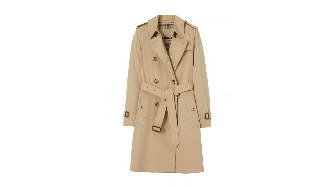 Burberry Kensington Double-Breasted Trench Coat