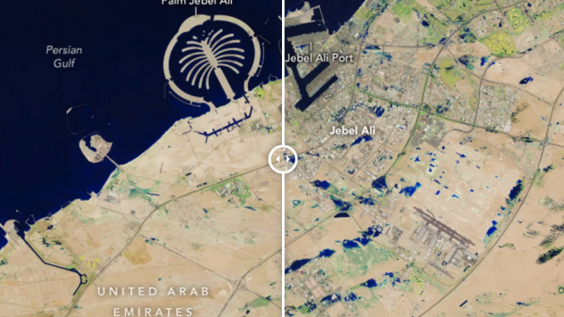 Безпрецедентни поройни валежи потопиха части от Обединените арабски емирства под