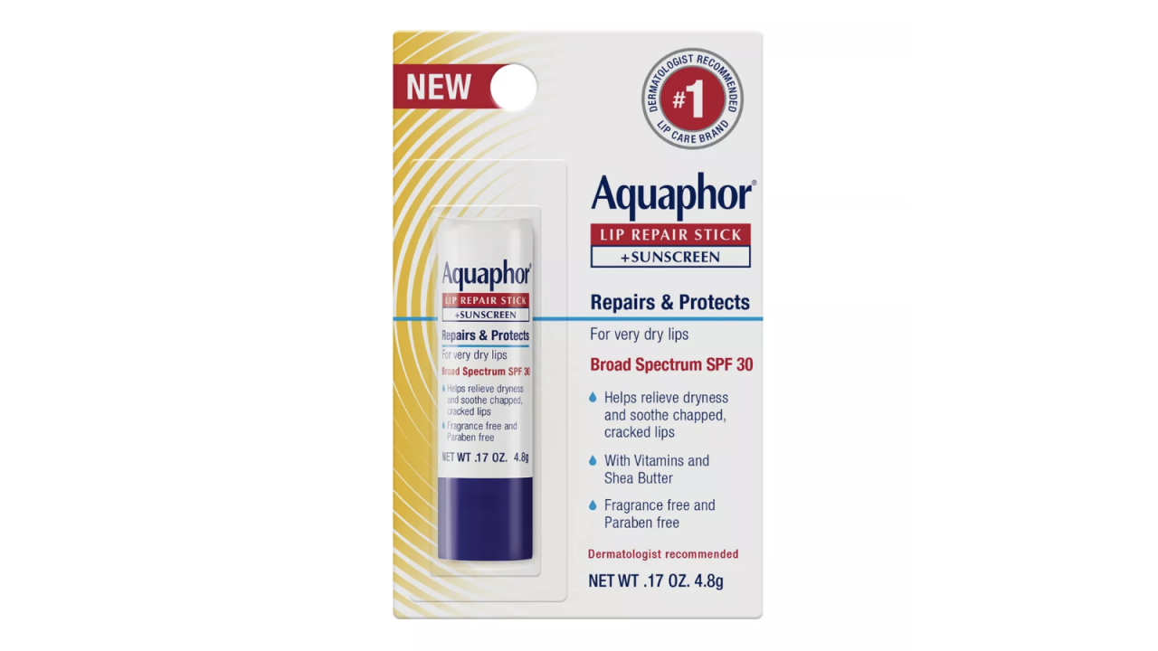 Aquaphor Lip Repair Stick + Sunscreen