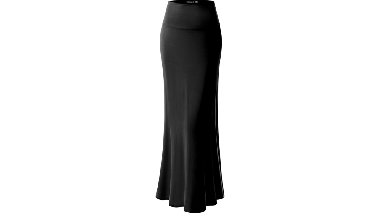 Urban K Basic Foldable High Waist Maxi Skirt