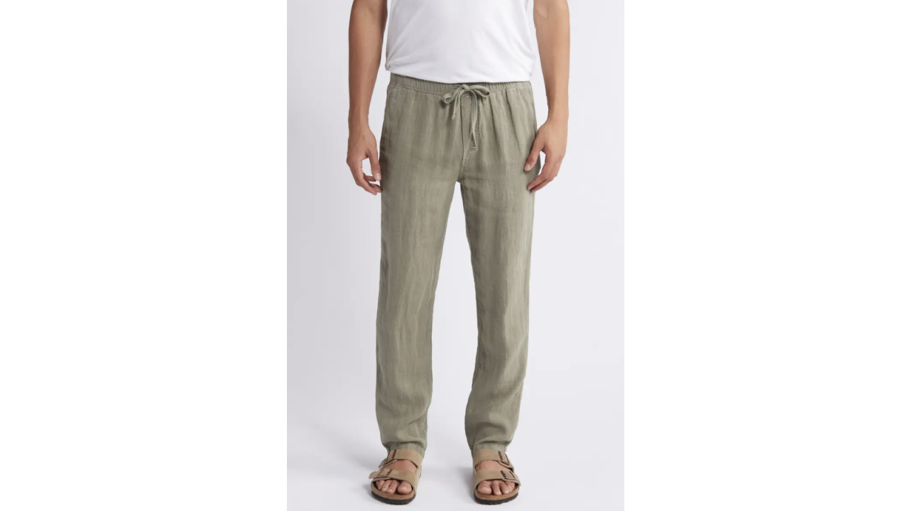 Faherty Linen Drawstring Pants