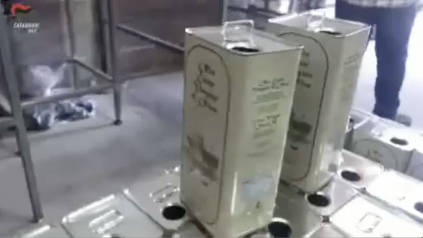 Some of the oil had already been packaged for sale.