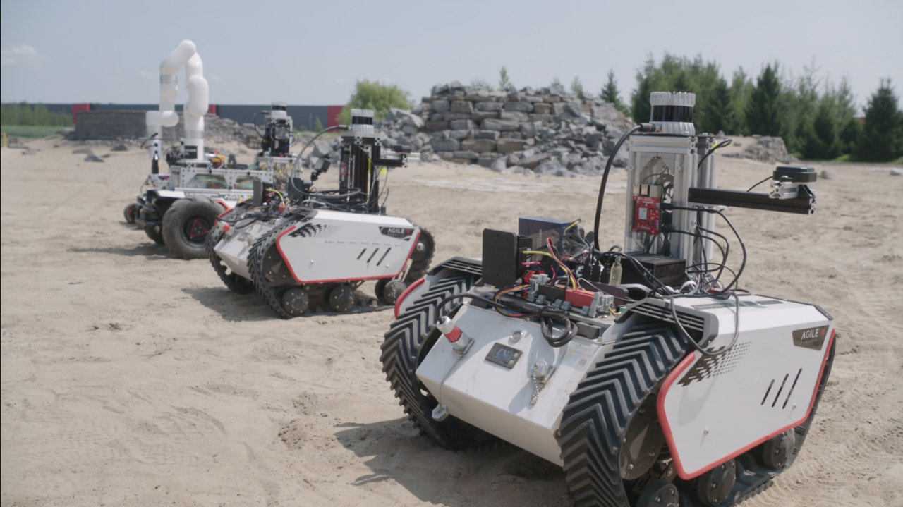Swarm robots.