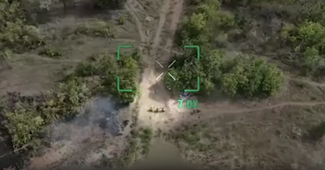 Drone footage from eastern Ukraine last month captures the moment three Ukrainian soldiers stagger onto a dusty track and kneel down, hands on their heads, seeking to surrender.