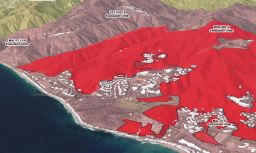 A map from CalFire shows evacuation zones in Malibu during the Franklin Fire.