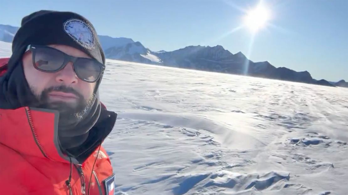 Boric posted a video of himself in Antarctica to his X account on Saturday.