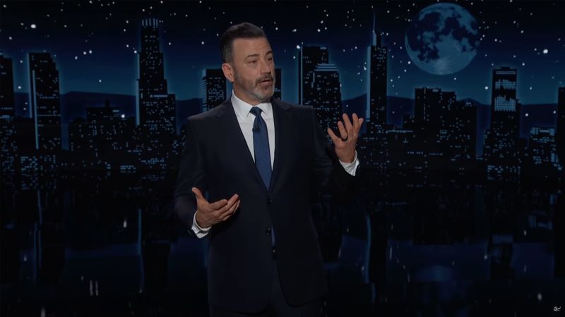 Jimmy Kimmel tearfully returns to late night during Los Angeles wildfires