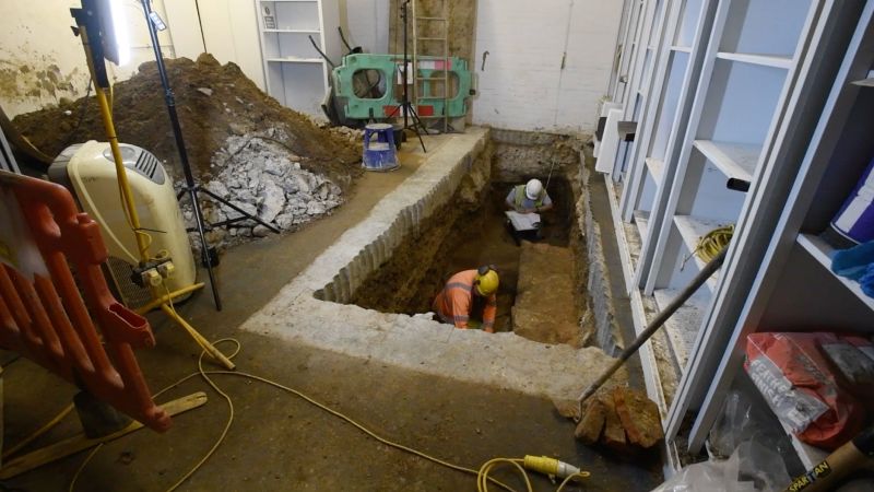Roman basilica remains uncovered in office block basement  CNN Roman basilica remains uncovered in office block basement  CNN