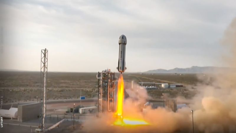 Blue Origin launches star-studded crew on space tourism rocket