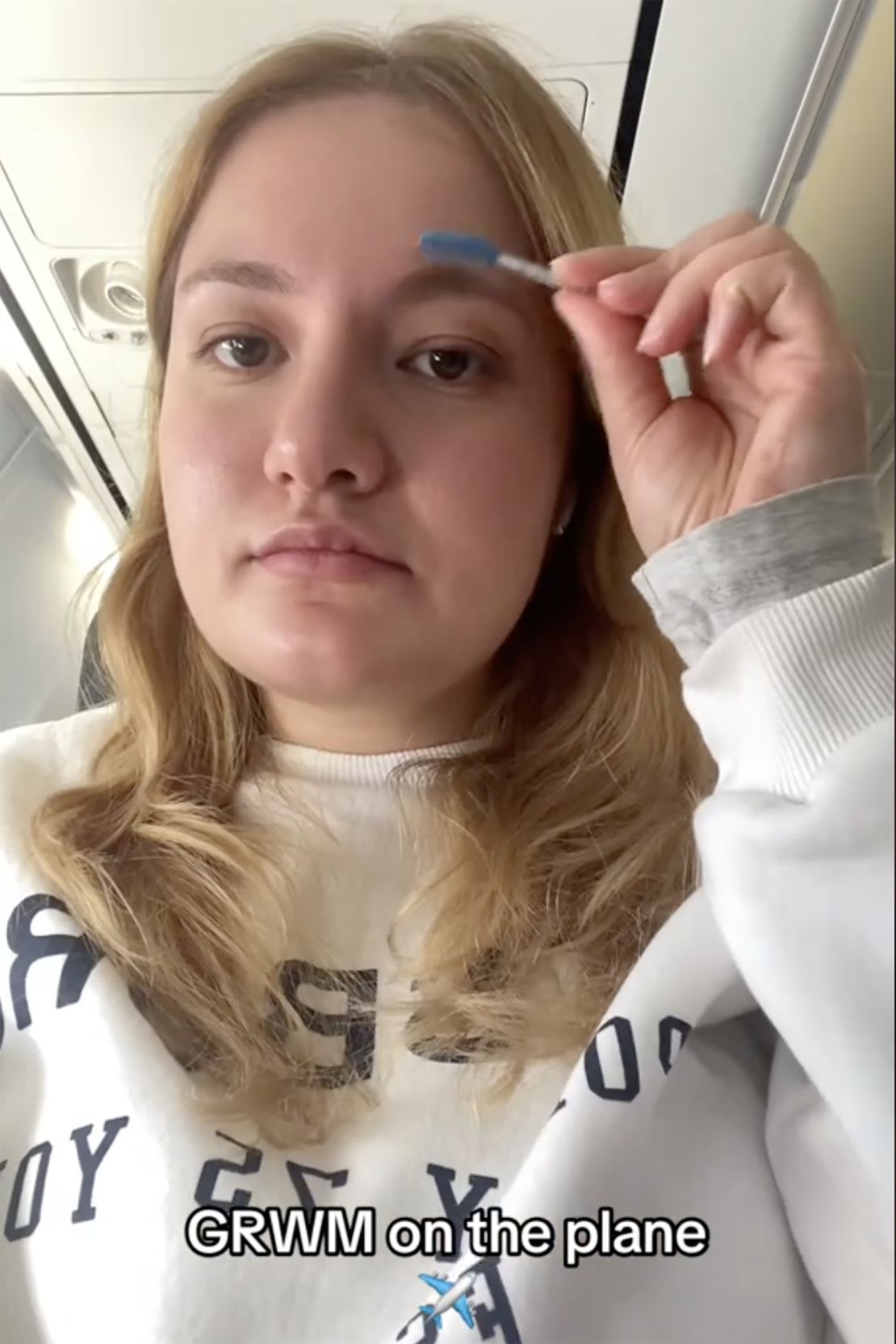Berfin Yilmaz focuses on skincare when flying.