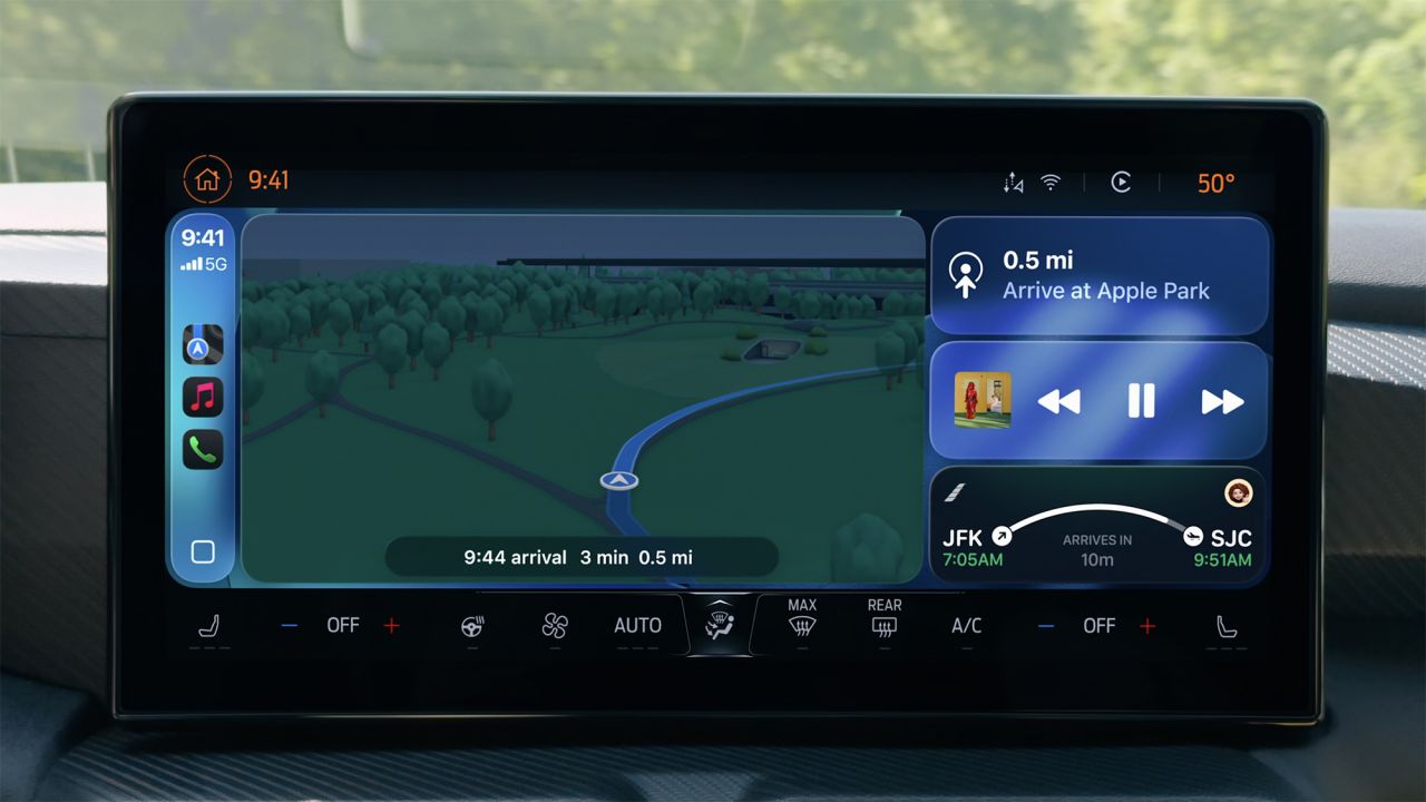 CarPlay will now include widgets for "quick and glanceable" information while driving.