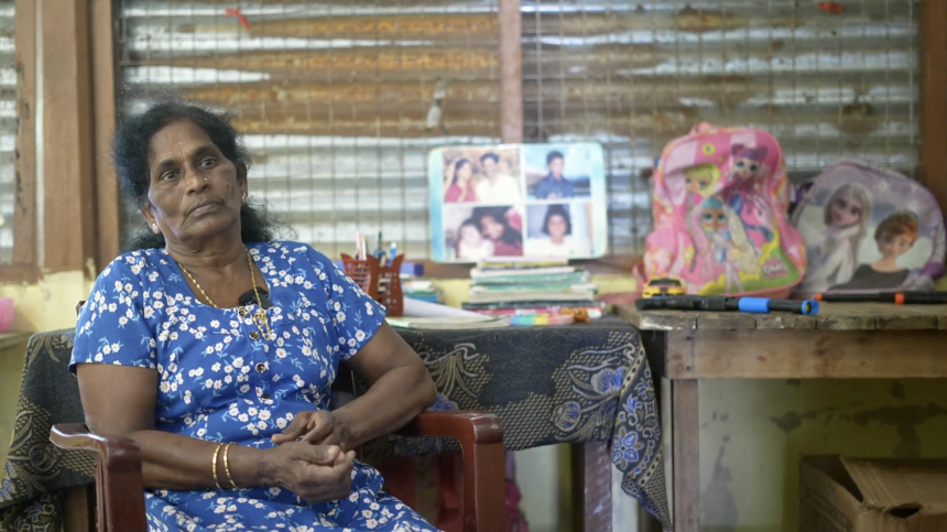 Sivapatham Elangkothai at her home in Jaffna.