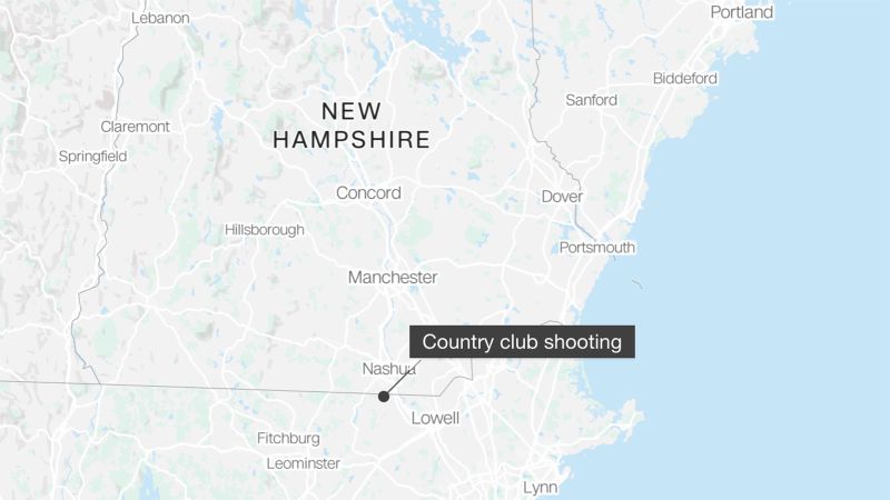 Multiple shot at New Hampshire country club, police say, with one suspect in custody and another at large
