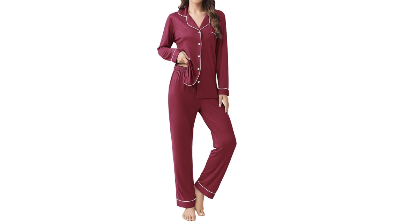Ekouaer Women's 2-Piece Pajamas Set
