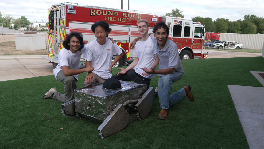 Firebot's inventors have worked with the Round Rock fire department, in Texas.
