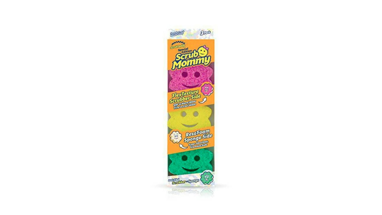 Scrub Daddy Scrub Mommy Power Flower Dual-Sided Scrubber and Sponge 3 pack cnnu.jpg