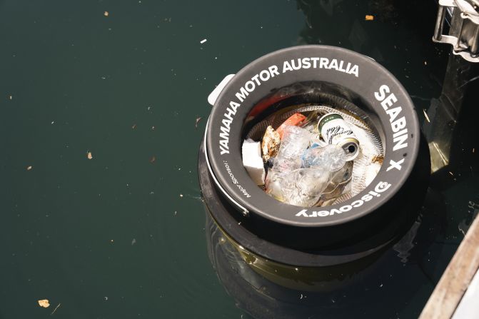 Seabin’s automated floating rubbish bins filter marine debris, including plastics and microplastics, from the water’s surface. The company, which operates across Sydney, Australia, says it captures one plastic item every six seconds in Sydney Harbor. Last year, it collected 4.7 million plastic items from the water.