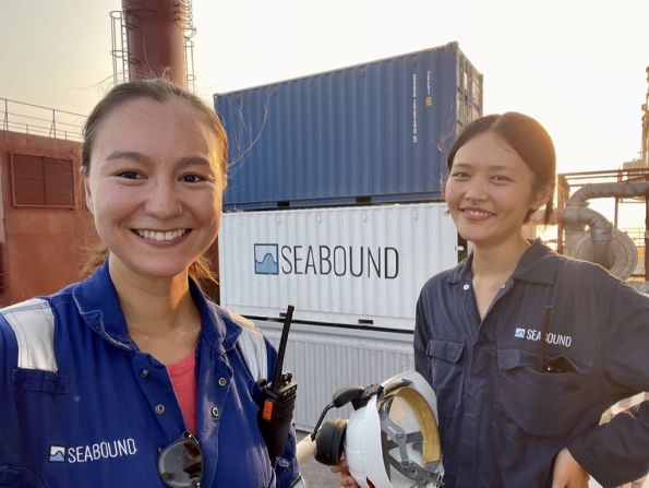 Seabound founders Alisha Fredriksson and Roujia Wen started the company in 2021 and have been testing carbon capture devices for cargo ships. Their system is housed in a standard shipping container and once the ships dock at a port, the contents - pebbles of lime that have absorbed the CO2 - can be offloaded for further treatment at a specialized plant. <strong>Scroll through the gallery to see more innovations that could help make transport greener.</strong>