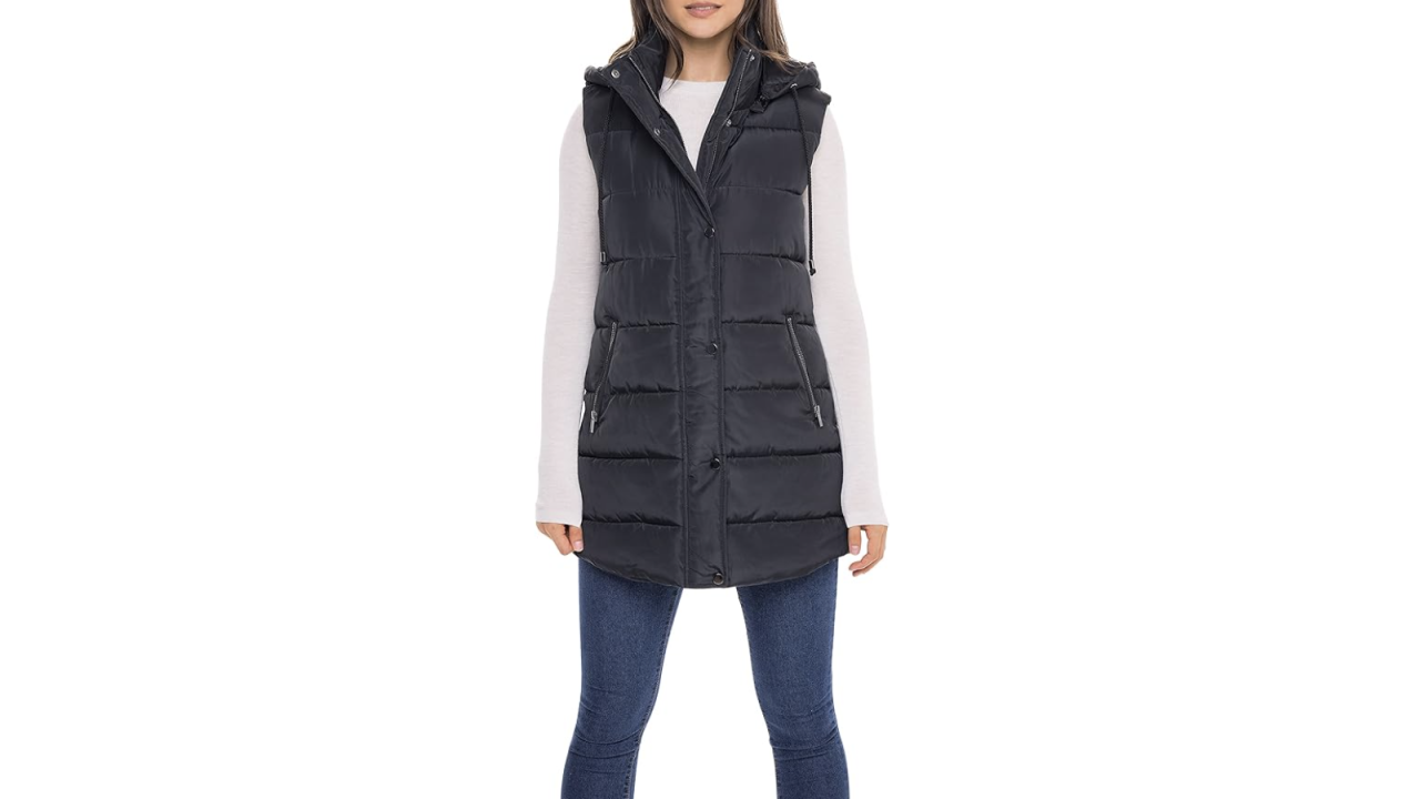 Women's Long Puffer Vest Plus Size Sleeveless Hooded Vest Winter  Lightweight Full Zip Outdoor Puffer Vest Jacket Coat : : Clothing,  Shoes 